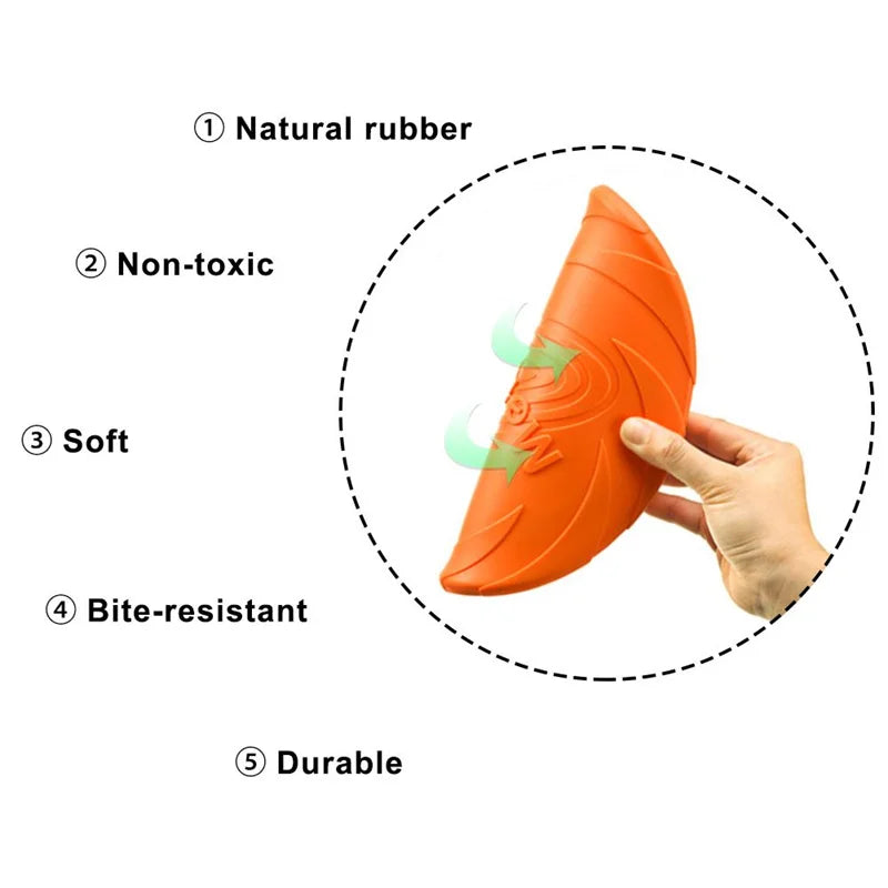 Bite Resistant Frisbee for Dogs - Puff & Fluff